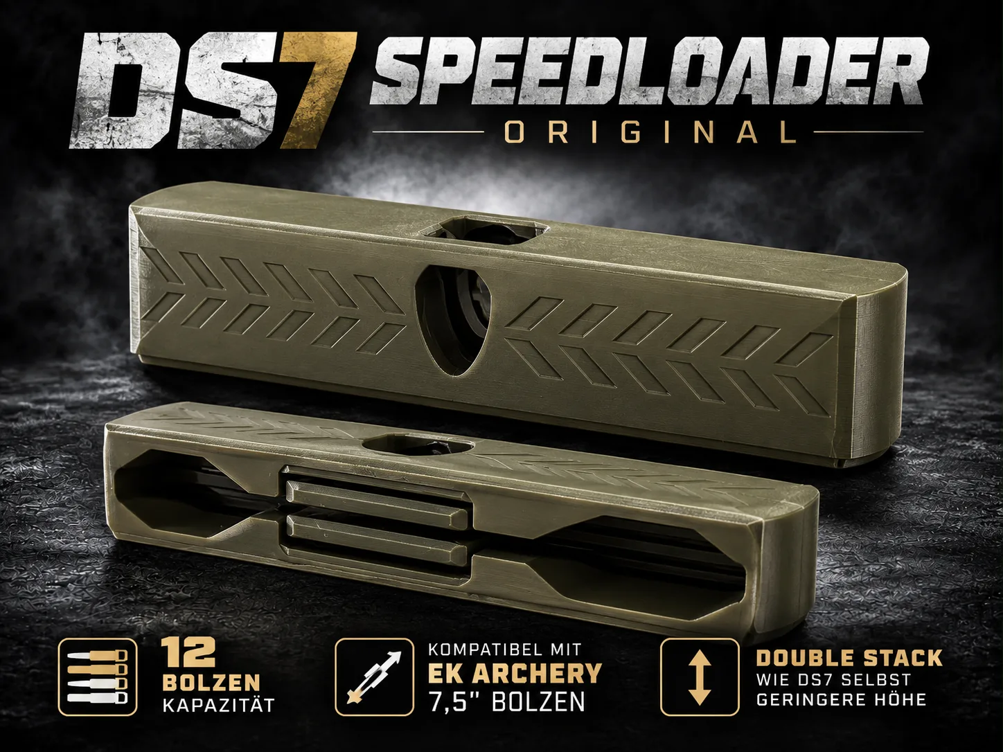 DS7 Speedloader ORIGINAL – 12-Bolzen Double-Stack Speedloader – Bild 1